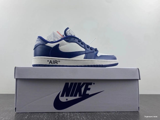 HYPE X X JORDAN 1 OFF-WHITE DM7890-101 SCOTT AIR CUSTOM TRAVIS 0630